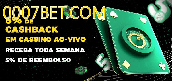 Promoções do cassino ao Vivo 0007BET.COM